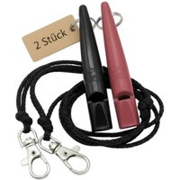 ACME 211.5 Doppelpack Hundepfeife mit Pfeifenband fuchsia
