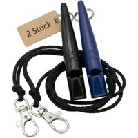 ACME 210.5 Doppelpack Hundepfeife mit Pfeifenband dunkelblau