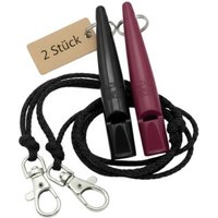 ACME 210.5 Doppelpack Hundepfeife mit Pfeifenband lila