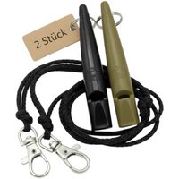 ACME 211.5 Doppelpack Hundepfeife mit Pfeifenband oliv