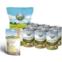 Bellfor Magen-Darm-Bereich Unterstützung Set - Hundefutter Nass 6x400g + Vermal Pulver 80g + Hühnertrockenfleisch 100g