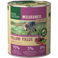 REAL NATURE WILDERNESS Nassfutter Hund, Adult, Mellow Fields, Büffel und Lamm 6x800 g