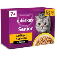 Whiskas Multipack 7+ Geflügel Auswahl in Sauce 12 x 85g