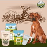 Bellfor Rhodesian Ridgeback Futter Set - Wiesen-Schmaus 4 kg + Haut & Fell Pulver 80g + Freiland-Happen 200g + 1 Messbecher