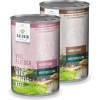 BALDUiN Hund Mix-Paket 2 Pute & Lamm 12x400g