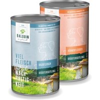 BALDUiN Hund Mix-Paket 3 Kalb & Huhn 12x400g