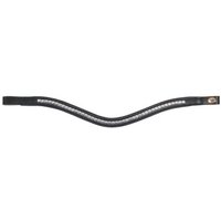 Hans Melzer Horse Equipment Hans Melzer Stirnriemen Kreuth schwarz/silber WB (Warmblut)