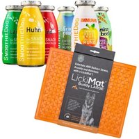SmoothieDog Mix + Lickimat Orange 6x250 g