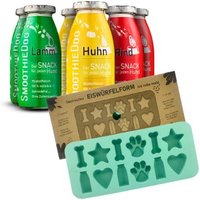SmoothieDog Klassik 6x 250 ml + Eiswürfelform