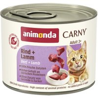 animonda Carny Nassfutter Katze Adult Lamm und Rind 6x200 g