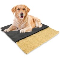 Rohrschneider mümmi Hundematte Hanf, abnehmbarer Cordbezug dunkelgrau 68 cm, 2 cm, 50 cm