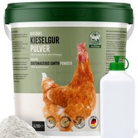 AniForte Kieselgur Pulver für Hühner & Geflügel 4,2 kg – inkl. Stäubeflasche