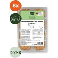 BARFER'S Würfel: Komplett-Mix Senior Rind & Huhn 8x400 g