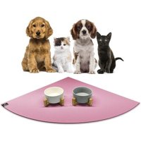 SANOZOO ® - Napfunterlage Eckrund - Öko-Tex und Made in Germany rosa 80 cm, 80 cm