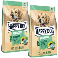 HAPPY DOG NaturCroq Trockenfutter Hund Adult, Balance 2x15 kg