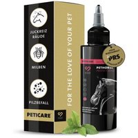 Peticare Anti-Parasiten Mittel für Pferde gegen Milben Flöhe Pilze 100 ml