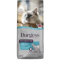 Burgess Pet Care Neutered Cat Chicken – Trockenfutter für kastrierte Katzen mit Huhn 10KG