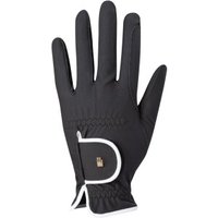 Roeckl Reithandschuhe Roeck Grip S Lona schwarz/ weiß 8 cm
