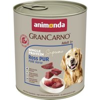 animonda GranCarno Single Protein Supreme Nassfutter Hund Adult, Ross pur 6x800 g