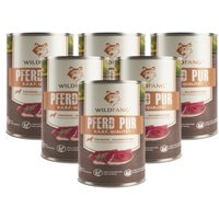 Wildfang Nassfutter Pferd pur - BARF Qualität 6x400 g