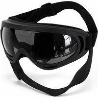 STUCH Hundebrille UV-Schutz für Hunde - Verstellbare Hunde Sonnenbrille - Brille für Windschutz & Staubschutz für Auto , Motorrad und Outdoor schwarz