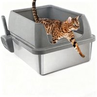 All for paws Edelstahl-Katzenklo
