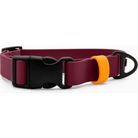 THE DOG IDEA Biothane Halsband Bordeaux Klickverschluss S