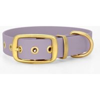 THE DOG IDEA Biothane Halsband Gold Lavendel XS