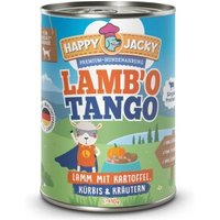 HAPPY JACKY Nassfutter Monoprotein Lamm und Kartoffel 12x410 g