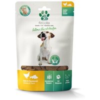 Fellicita Huhn & Flussbarsch Fleischstreifen 8x 100g Fellonis Hundesnacks