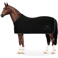 Equinate Abschwitzdecke Orlando aus Fleece mit Widerristpolster schwarz 1,45 m