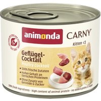 animonda Carny Nassfutter Katze Kitten Geflügel Cocktail 24x200 g