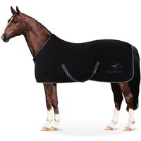Equinate Abschwitzdecke Nevada aus Fleece mit Widerristpolster und Kreuzbegurtung schwarz 1,65 m