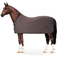 Equinate Abschwitzdecke Orlando aus Fleece mit Widerristpolster grau 1,25 m