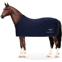 Equinate Abschwitzdecke Orlando aus Fleece mit Widerristpolster navy 1,35 m
