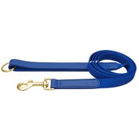 Barkalot Hundeleine Veganes Leder blau L