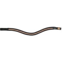 Hans Melzer Horse Equipment Hans Melzer Stirnriemen Milano schwarz WB (Warmblut)