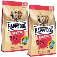 HAPPY DOG NaturCroq Trockenfutter Hund Adult, Active 2x15 kg