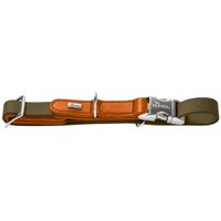 Dog Sport HUNTER Hundehalsung wolmar biothane x leder alu strong khaki XL