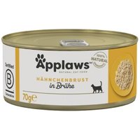 Applaws Nassfutter Katze Adult in Brühe Hühnerbrust 24x70 g