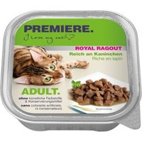PREMIERE Royal Ragout Nassfutter Katze Adult Kaninchen 32x100 g