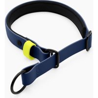 THE DOG IDEA Zugstopp Halsband Navy neon gelb M