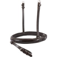 Hans Melzer Horse Equipment Hans Melzer Reithalfter spezial englisch kombiniert LACK braun/silber braun unterlegt Pony