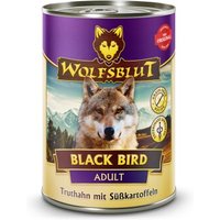 WOLFSBLUT Adult Black Bird - Truthahn mit Süßkartoffeln - 6x395g