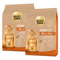 SELECT GOLD Hair+Skin Senior Geflügel und Lachs 2x2,5 kg