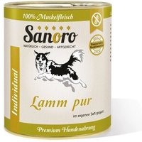 Sanoro Pures Muskelfleisch vom Lamm und Schaf 6x800g