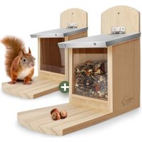 WILDLIFE HOME Eichhörnchen Futterhaus 2er Set