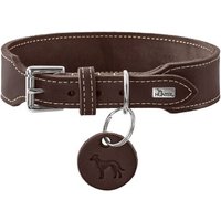 Dog Sport HUNTER Hundehalsband Aalborg extrabreit dunkelbraun L-XL