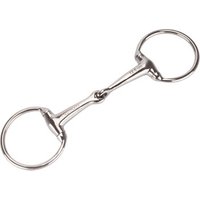 Equinate Olivenkopfgebiss Edelstahl 16mm einfach gebrochen 1,6 cm 12,5 cm
