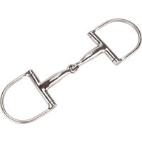 Equinate D-Ring Trense Edelstahl 16mm einfach gebrochen 1,6 cm 13,5 cm